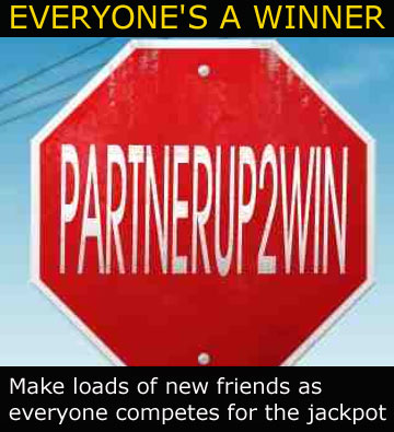 It's a sign! Go PartnerUp2Win