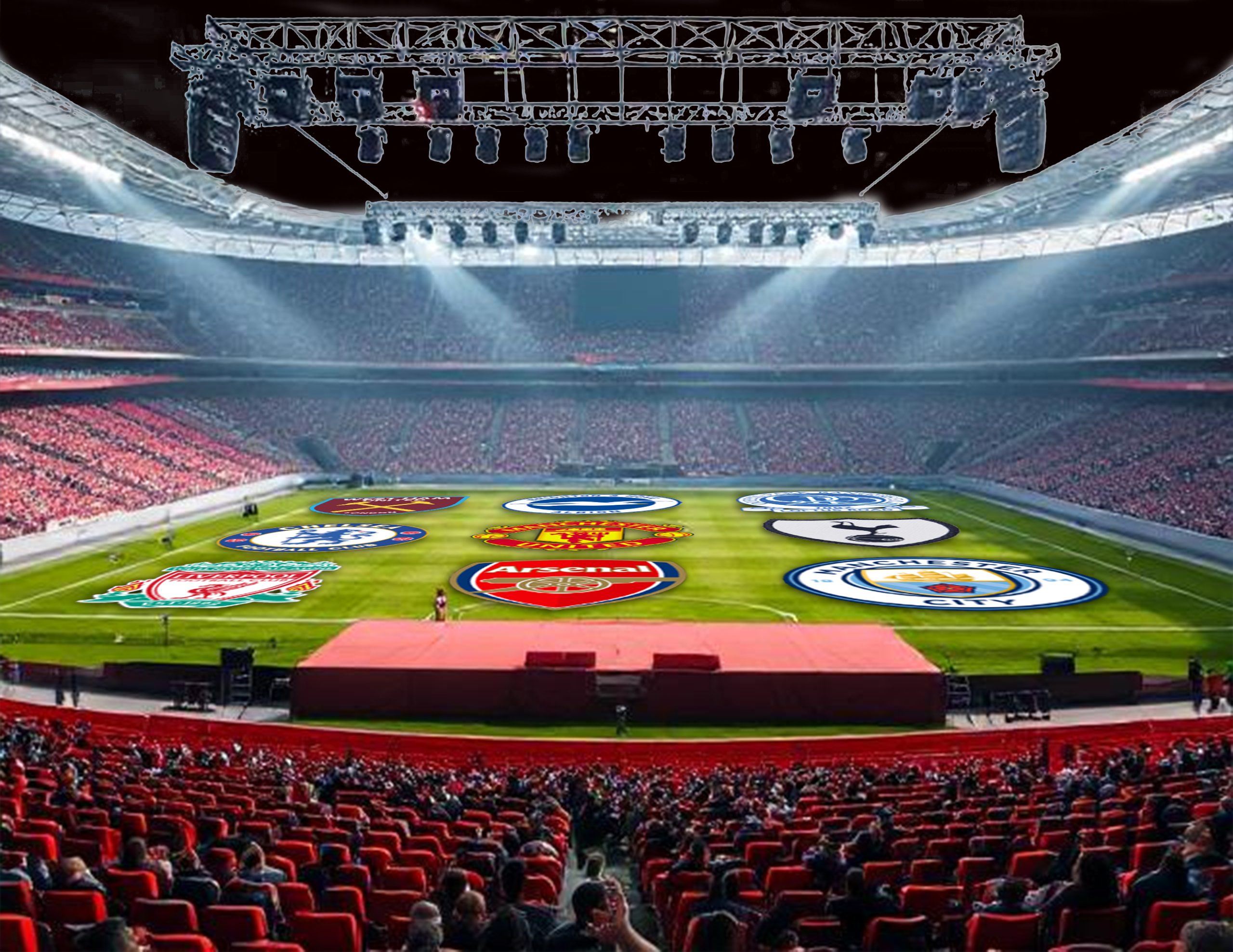football stadium with logos4