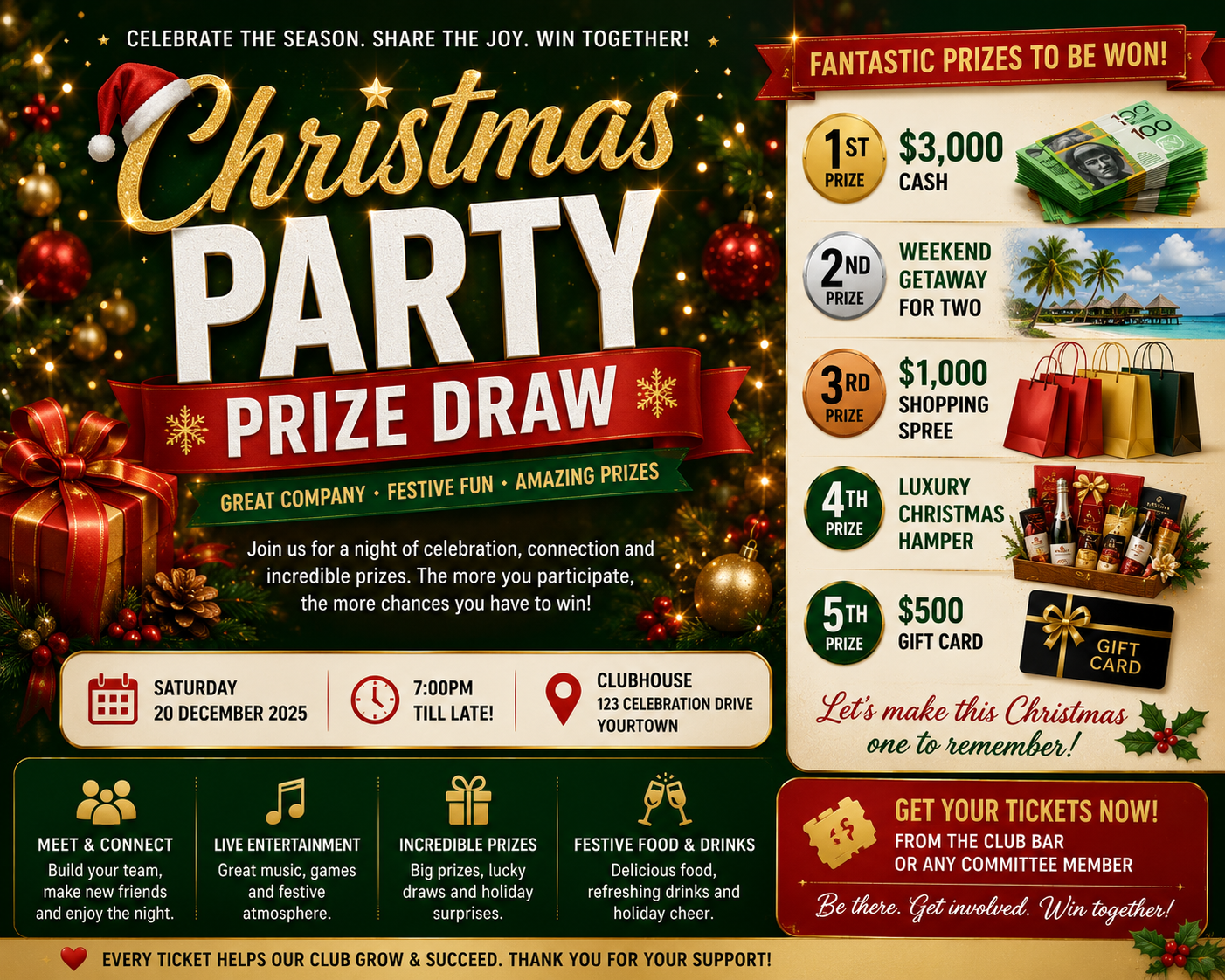 The Christmas Party PartnerUp2Win Prize Winning Event