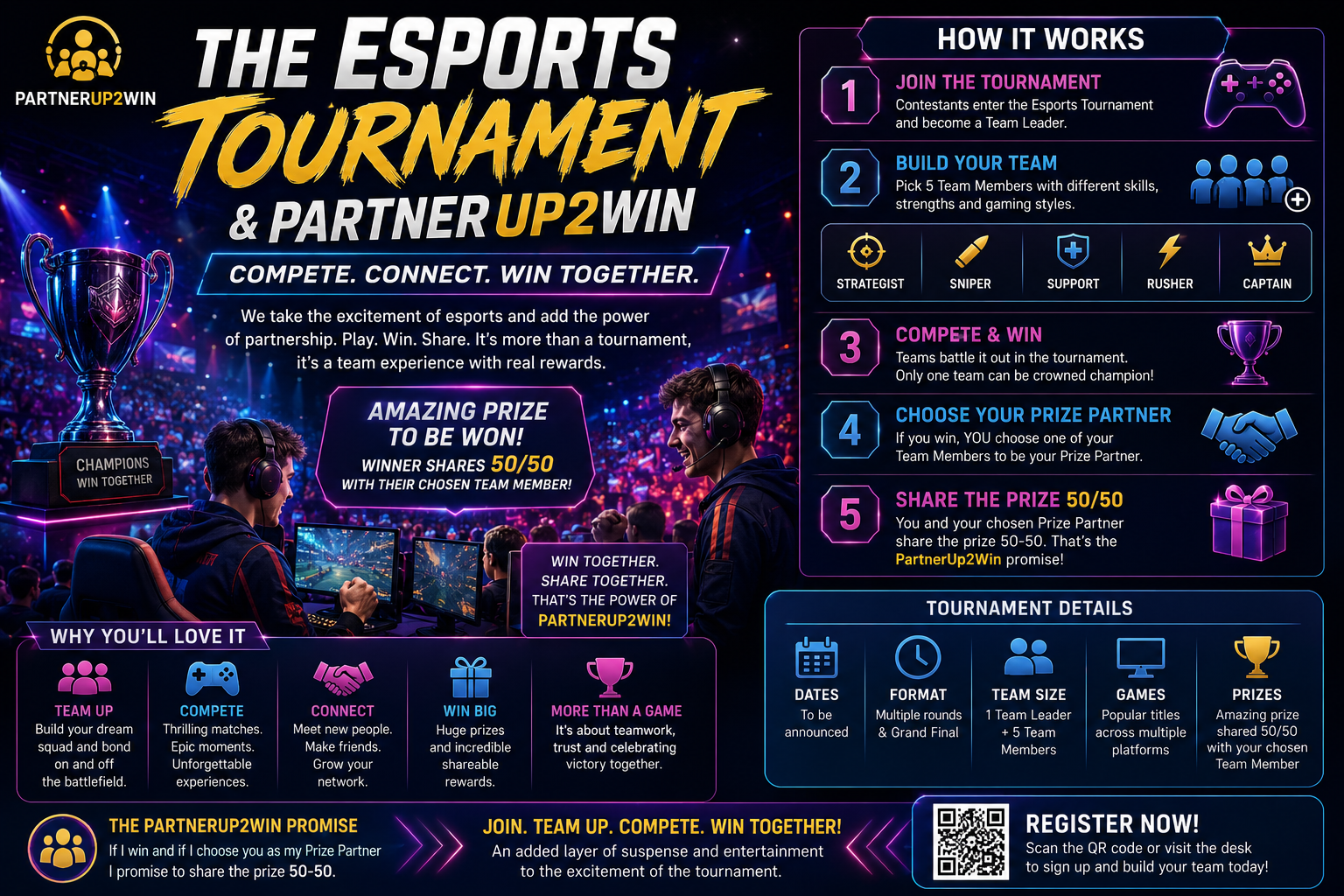 The Esports PartnerUp2Win Prize Winning Event